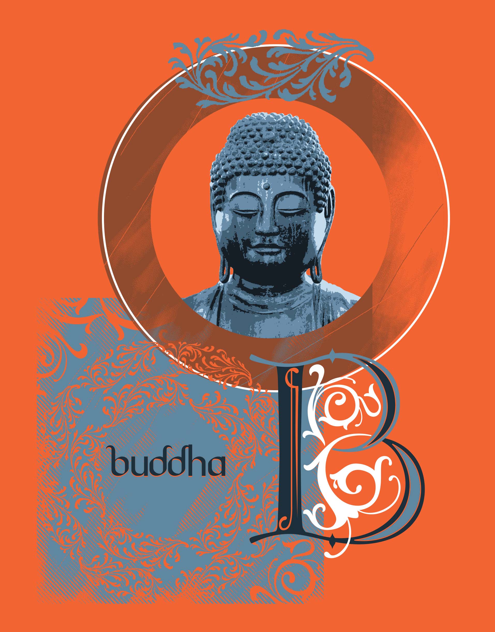 Buddaha Graphic with Lettering