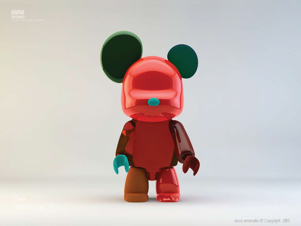 CGI-Characters_Metallic Mickey Mouse Red-Anxo Amarelle