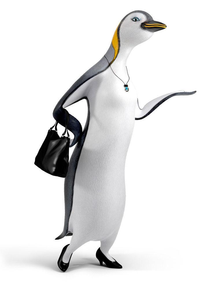 CGI-illustration-Characters_Fancy penguin