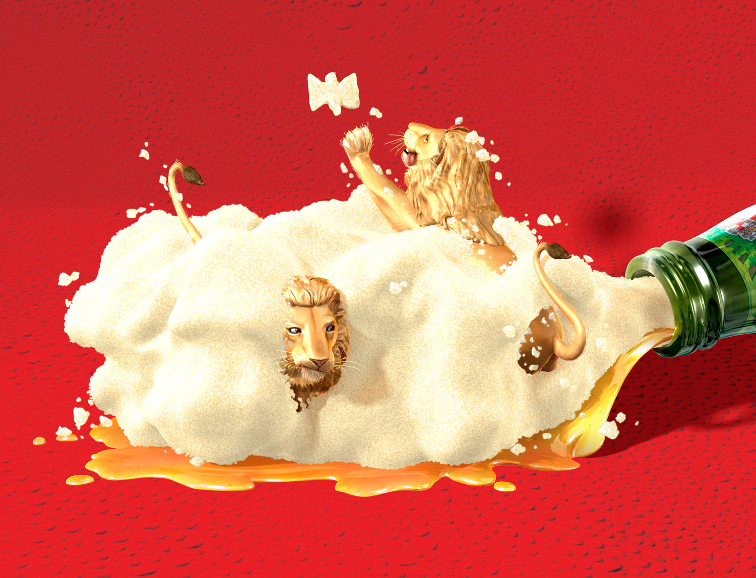 CGI-illustration-Characters_Foamy lions