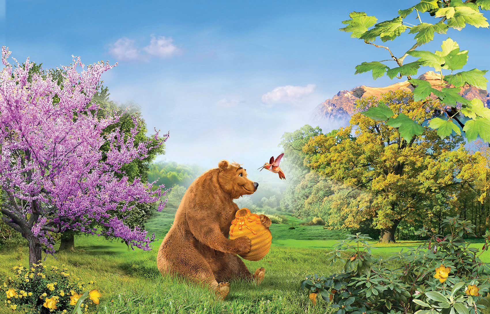 CGI-illustration-Still-Life_Honey-bear-in-the-meadow