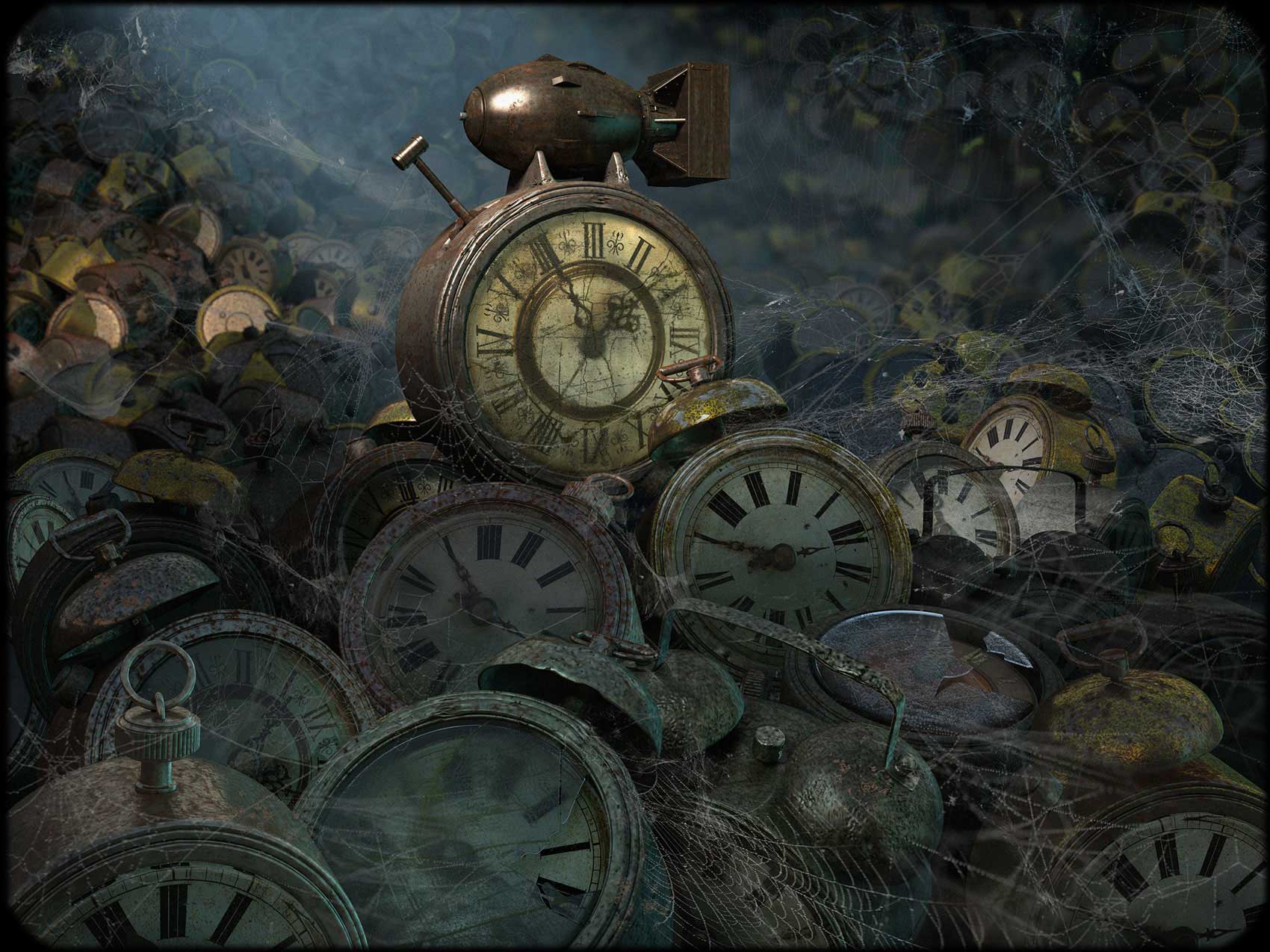 CGI-illustration-Still-Life_Old-Clocks