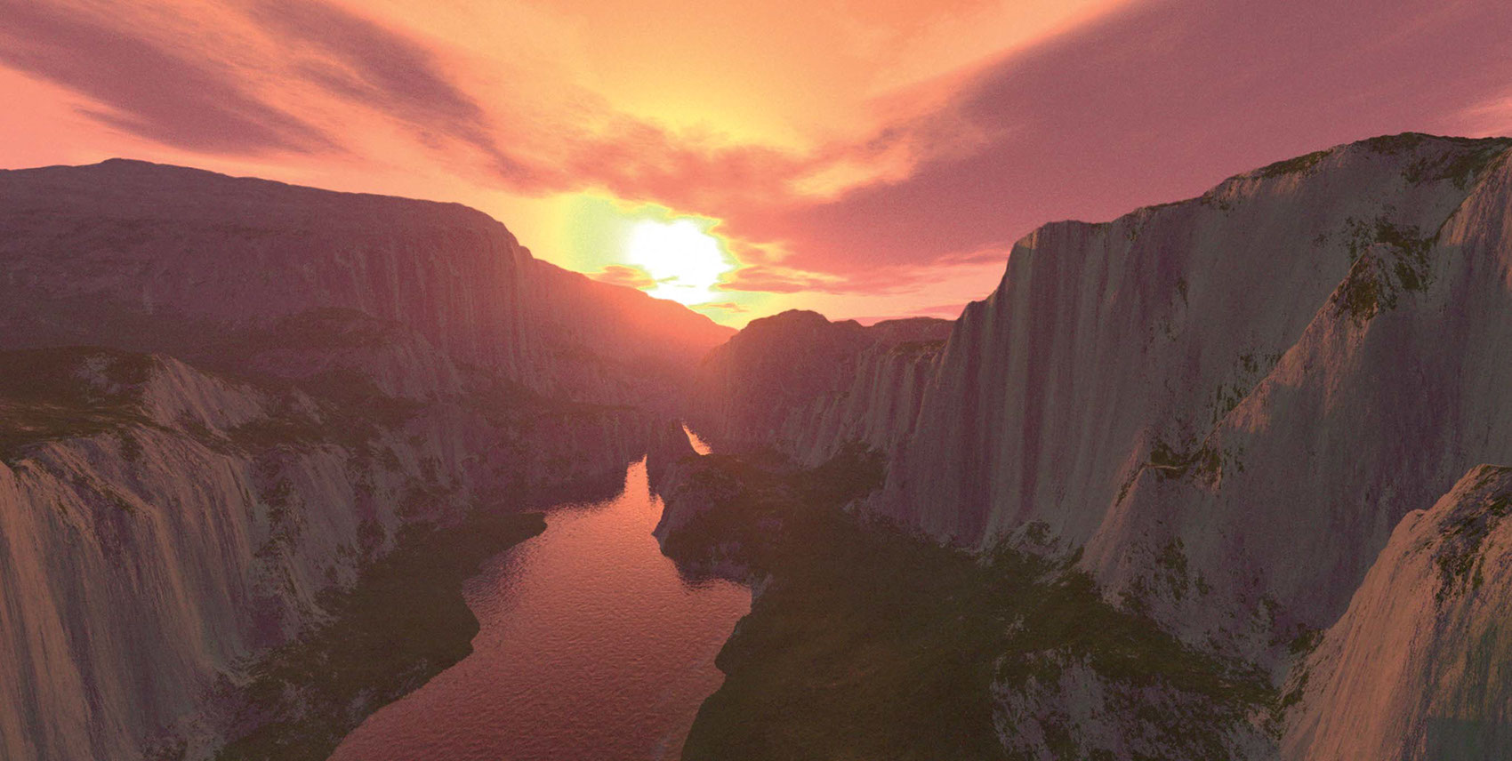 CGI-illustration-Still Life_Land canyon sunset