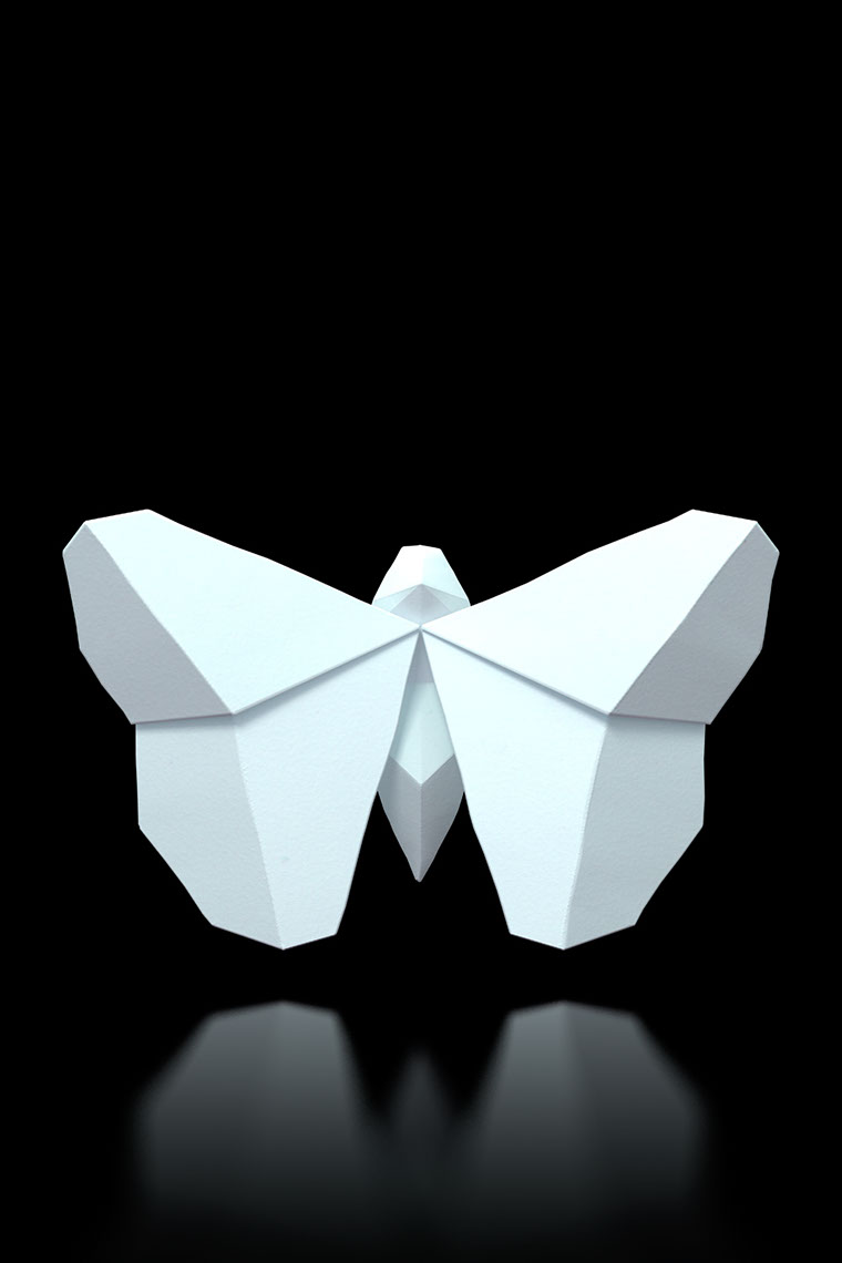 CGI-illustration-Still Life_Origami butterfly