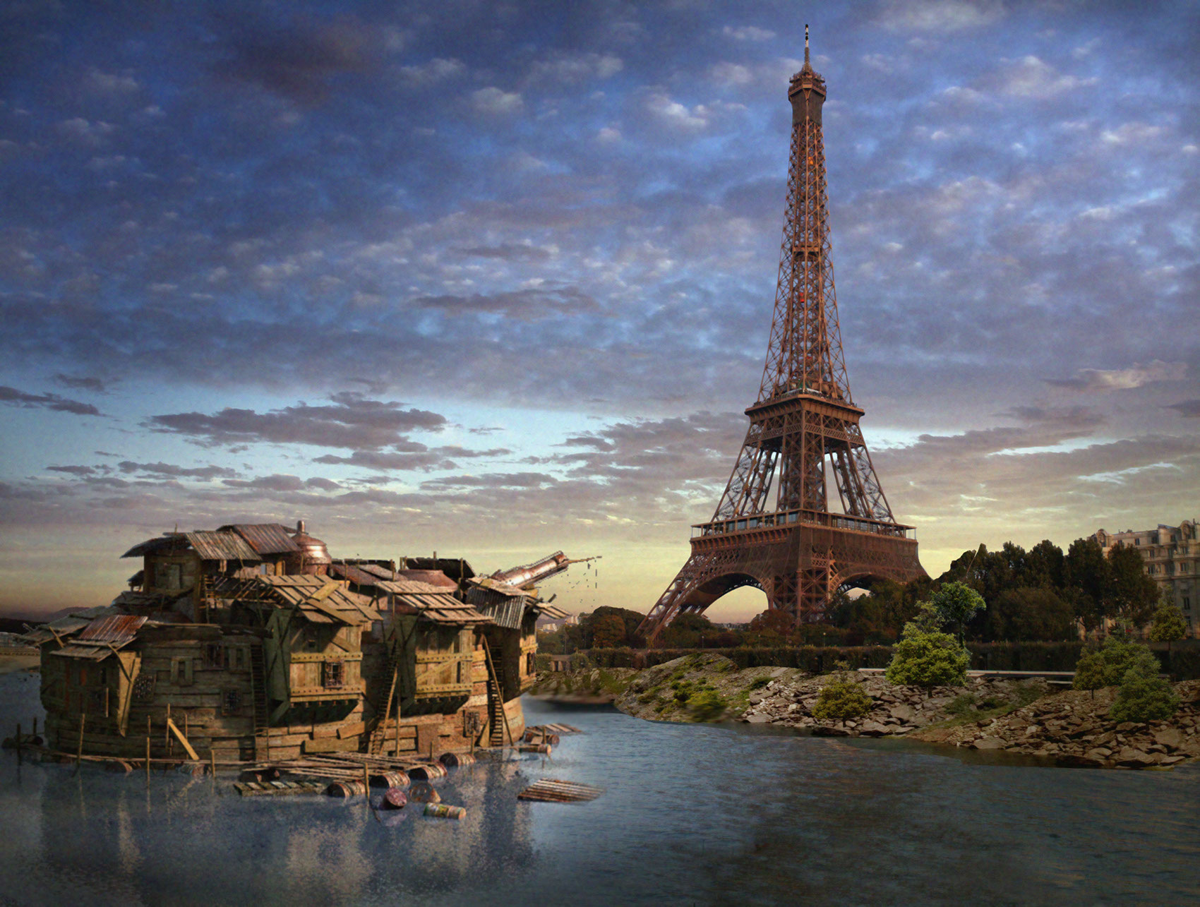 CGI-photography-matte-Architecture_Eiffel tower