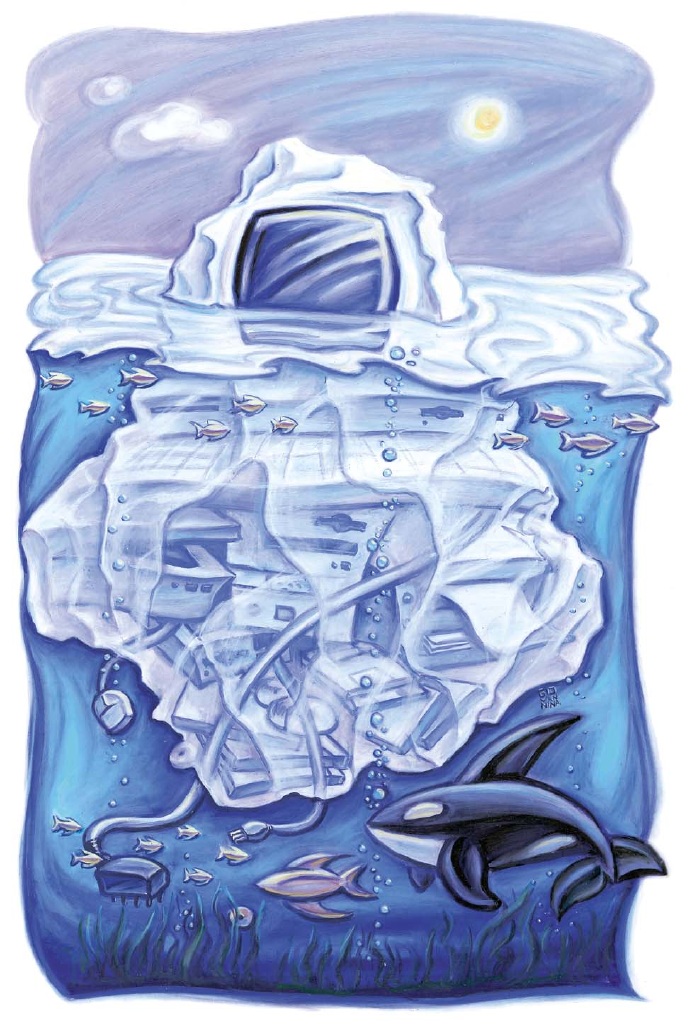 Giovannina Colalillo_Animals_Orca Whale and Iceberg