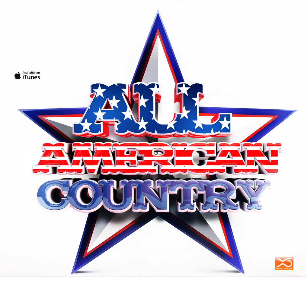 Graphics-logos-lettering-All american country-Anxo Amarelle