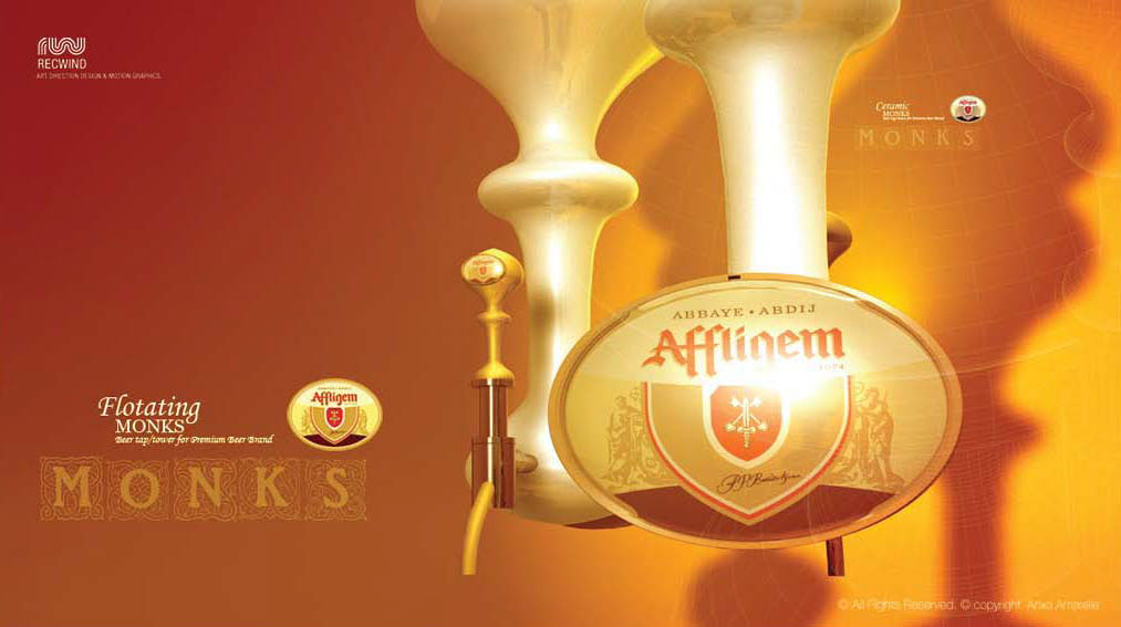 Graphics-logos-lettering-Monk beer-Anxo Amarelle