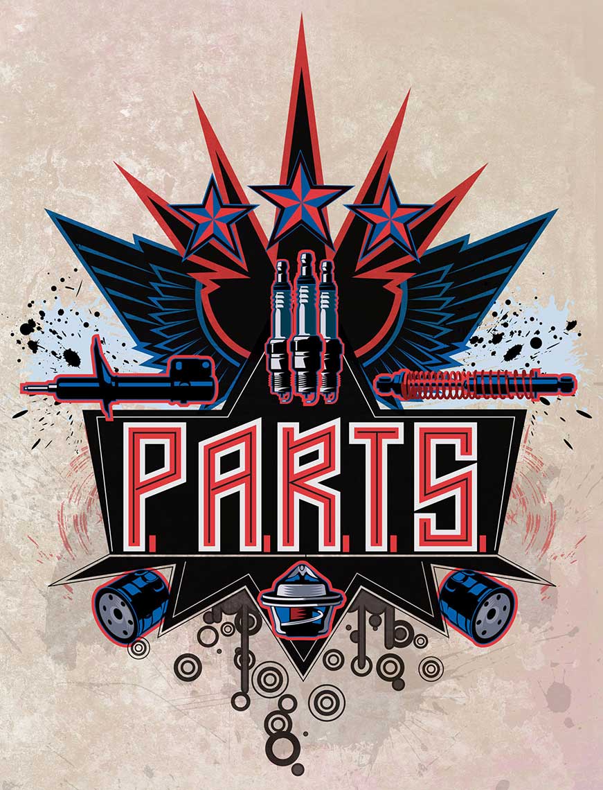 Grunge_Auto Parts Logo