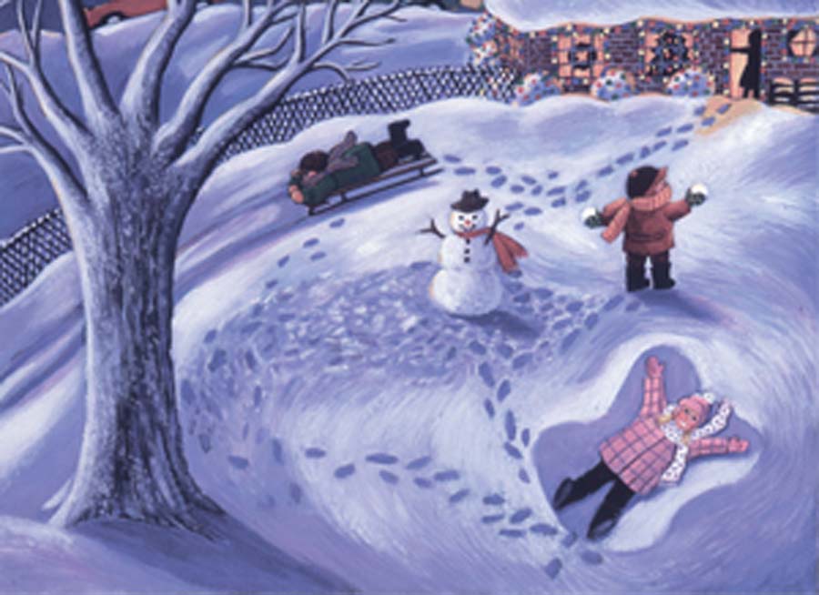 Illustration-Landscapes_Snowy day-Pamela Hamilton