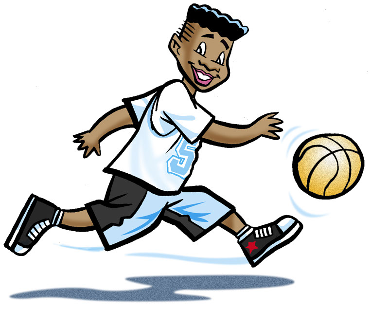 Illustration_People_Boy Playing Basketball-Bot-Roda