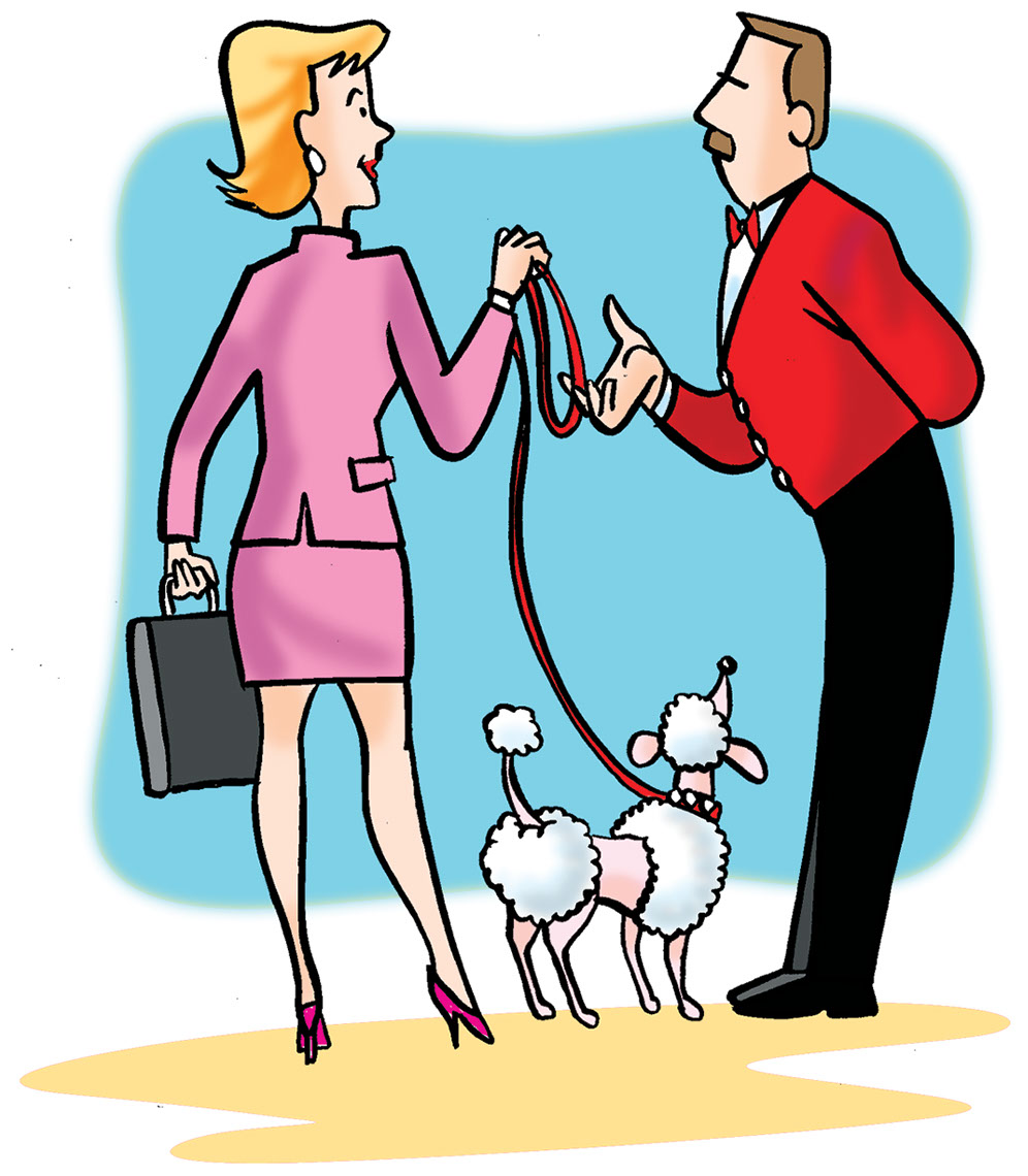 Illustration_People_Businesswoman with Poodle-Bot-Roda