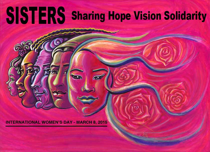International WomenÌs Day Poster for the Ontario Federation of Labour for March 8, 2015