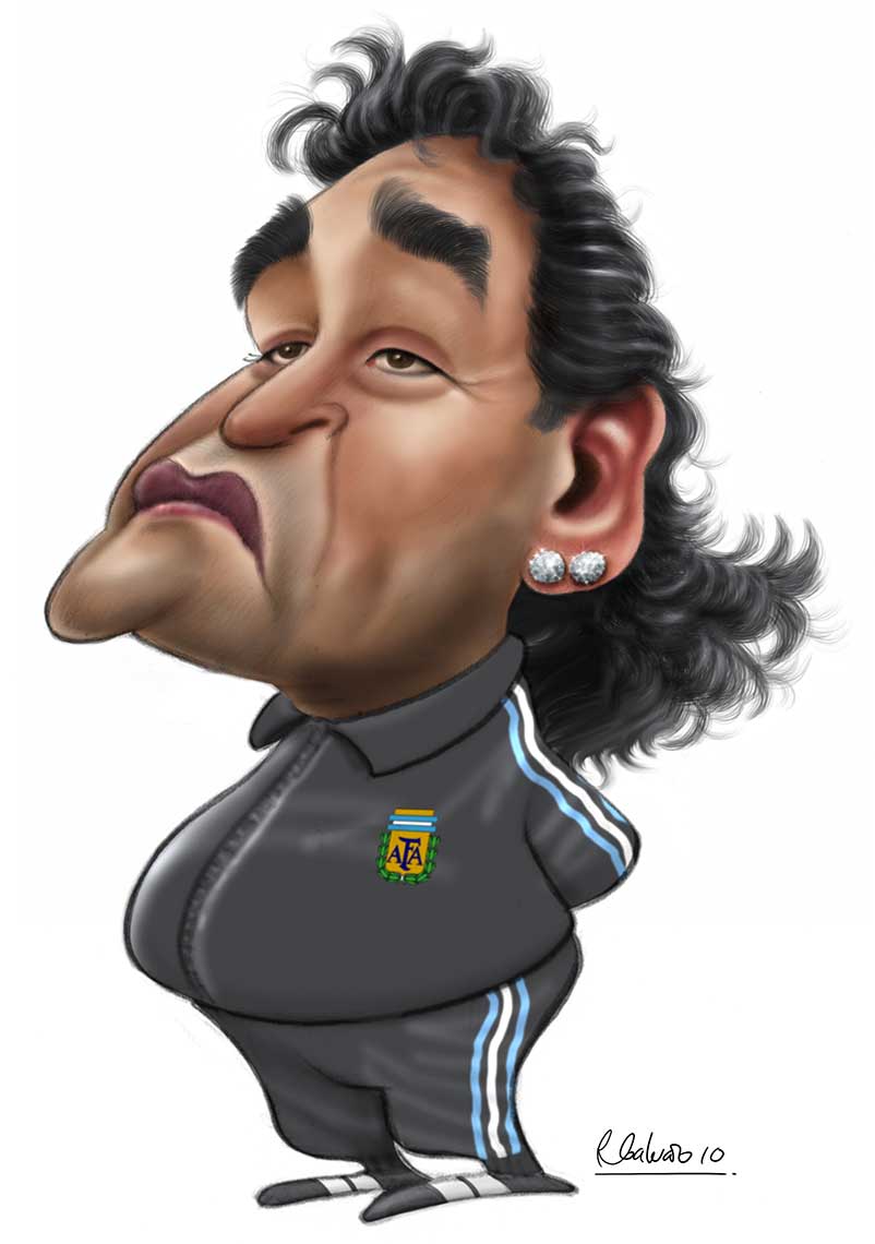 Maradona-caricature
