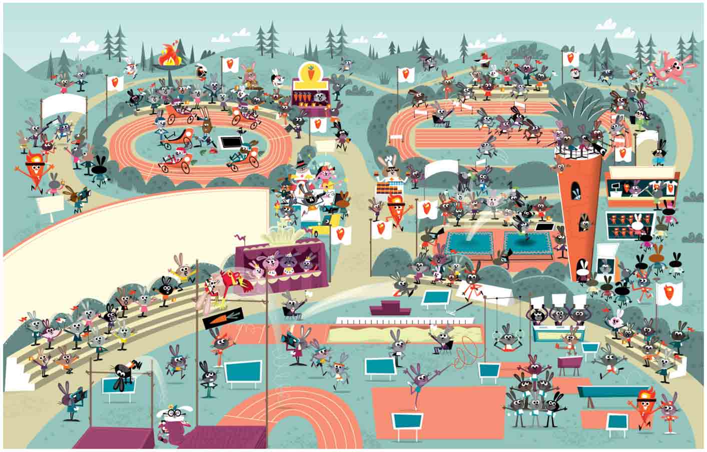 Olympic-Track-and-Field-Scenes-of-animated-Rabbits-inWheres-Waldo-find-it-scene