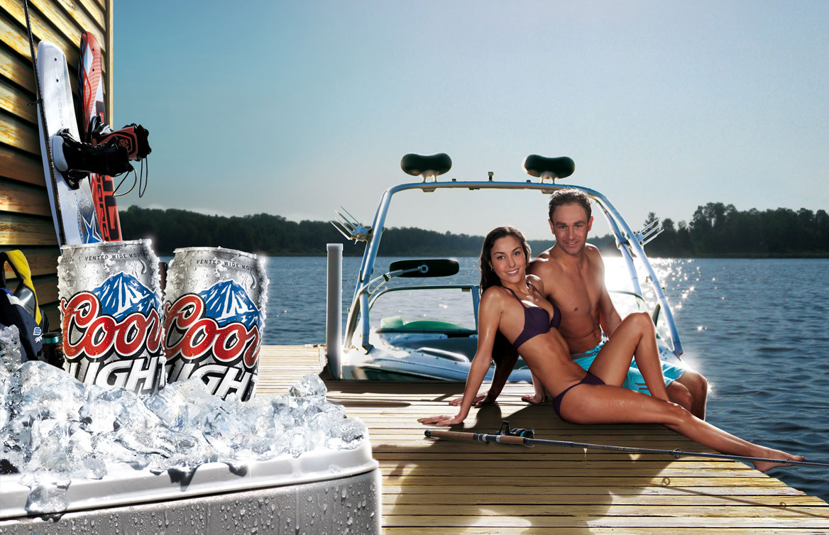 Photo-Imaging_Products and Still Life_Coors light dock-Frank Neidhardt