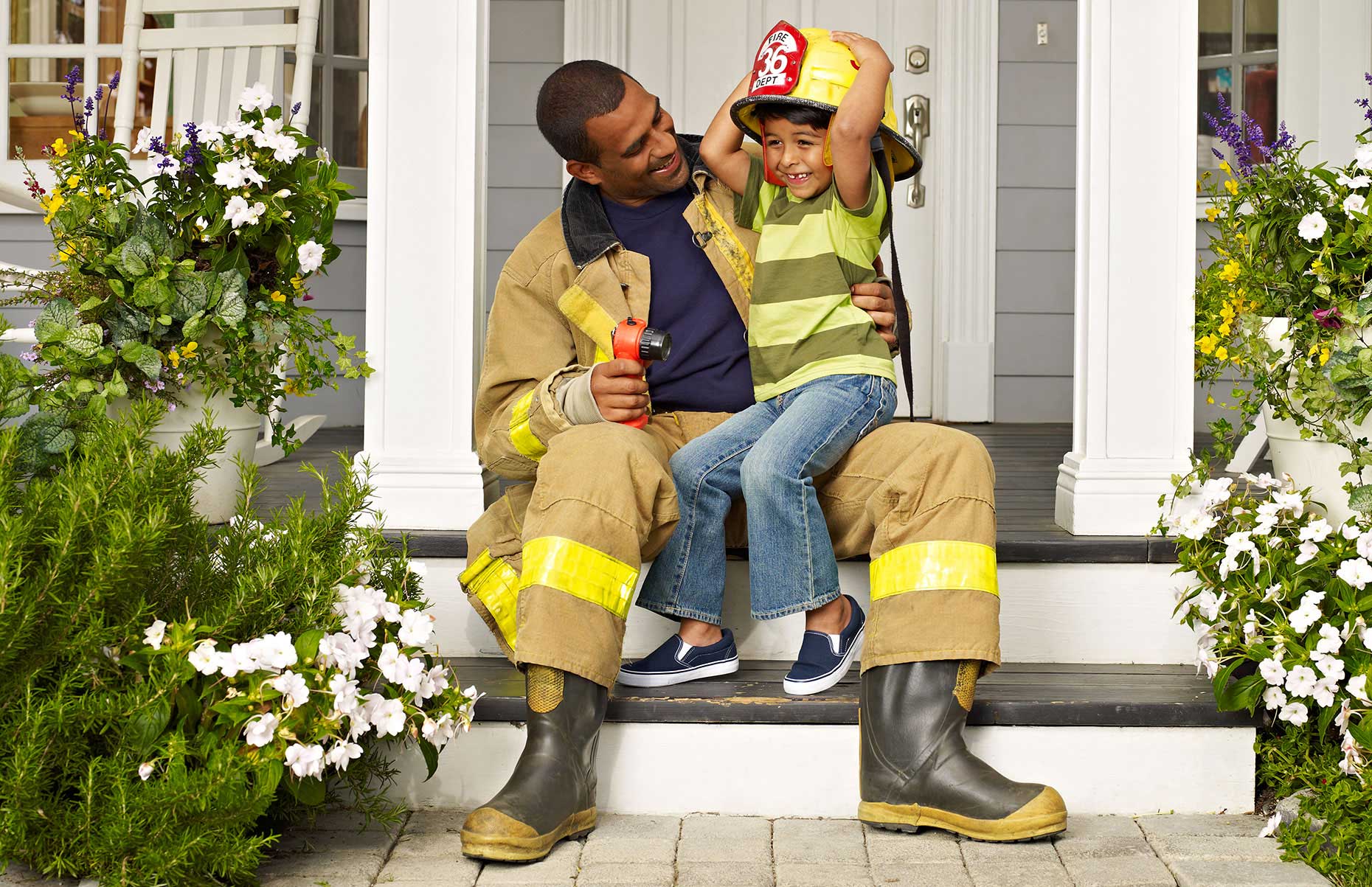 Photography_Family and Home_Fireman and Son-Tony Garcia