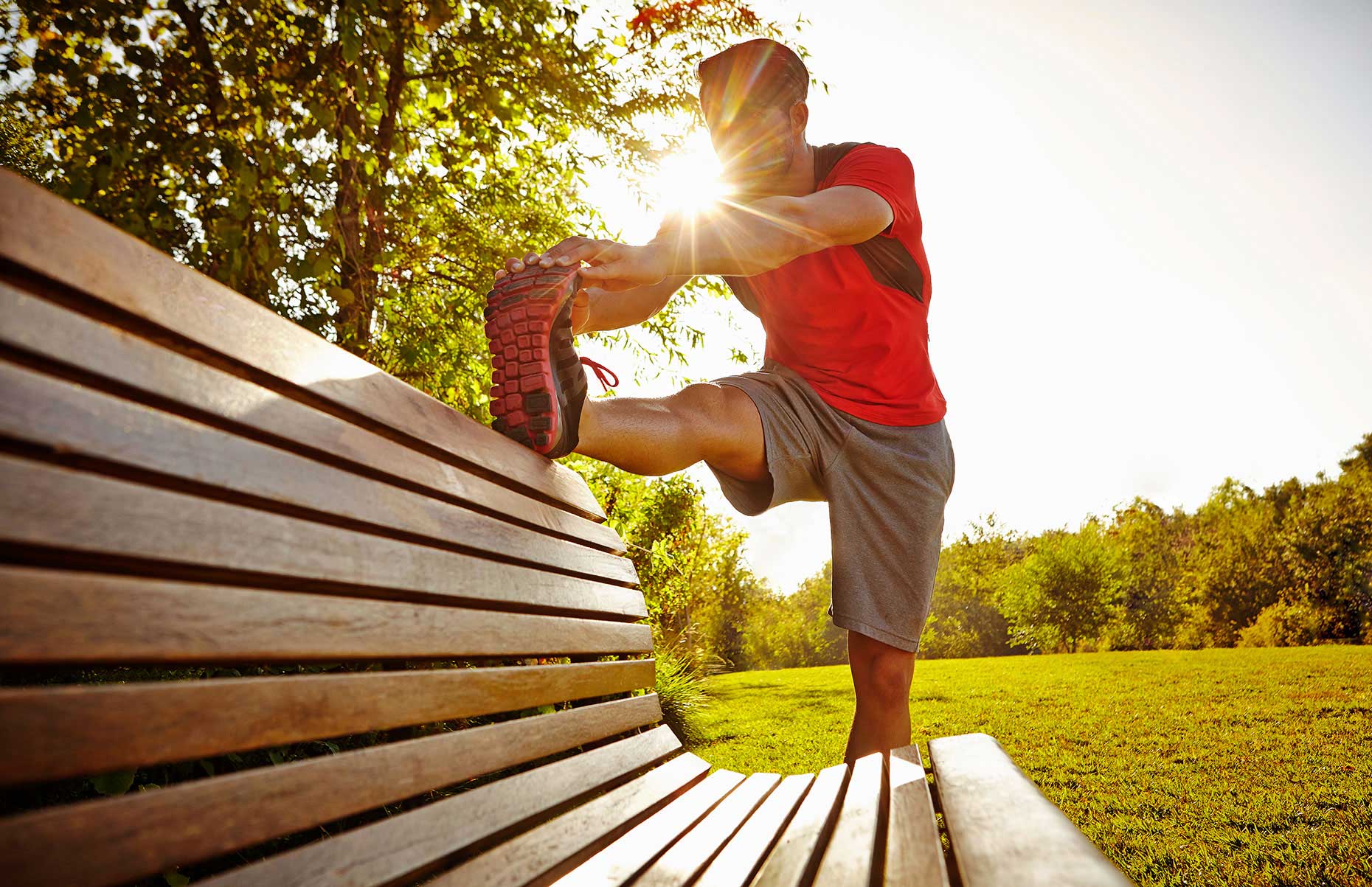 Photography_Sports and Fitness_Stretching on a Bench-Tony Garcia