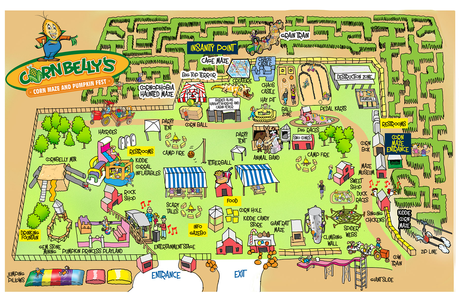 Places and Locations-Illustration_Architecture_Corn Bellys Utah map-Bot-Roda
