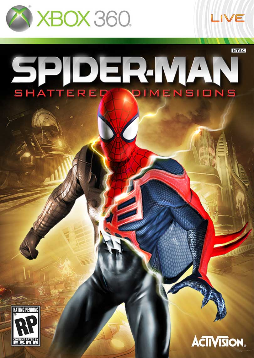 Spiderman morphing for shattered dimensions game key artwork