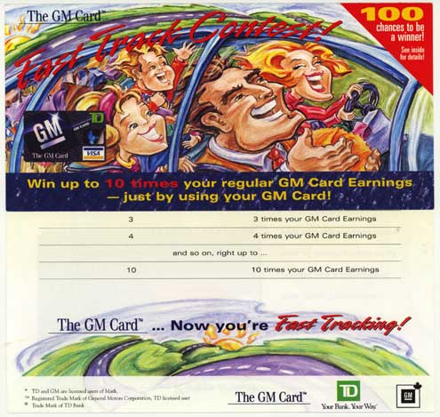 TD Visa GM Card Promotion
