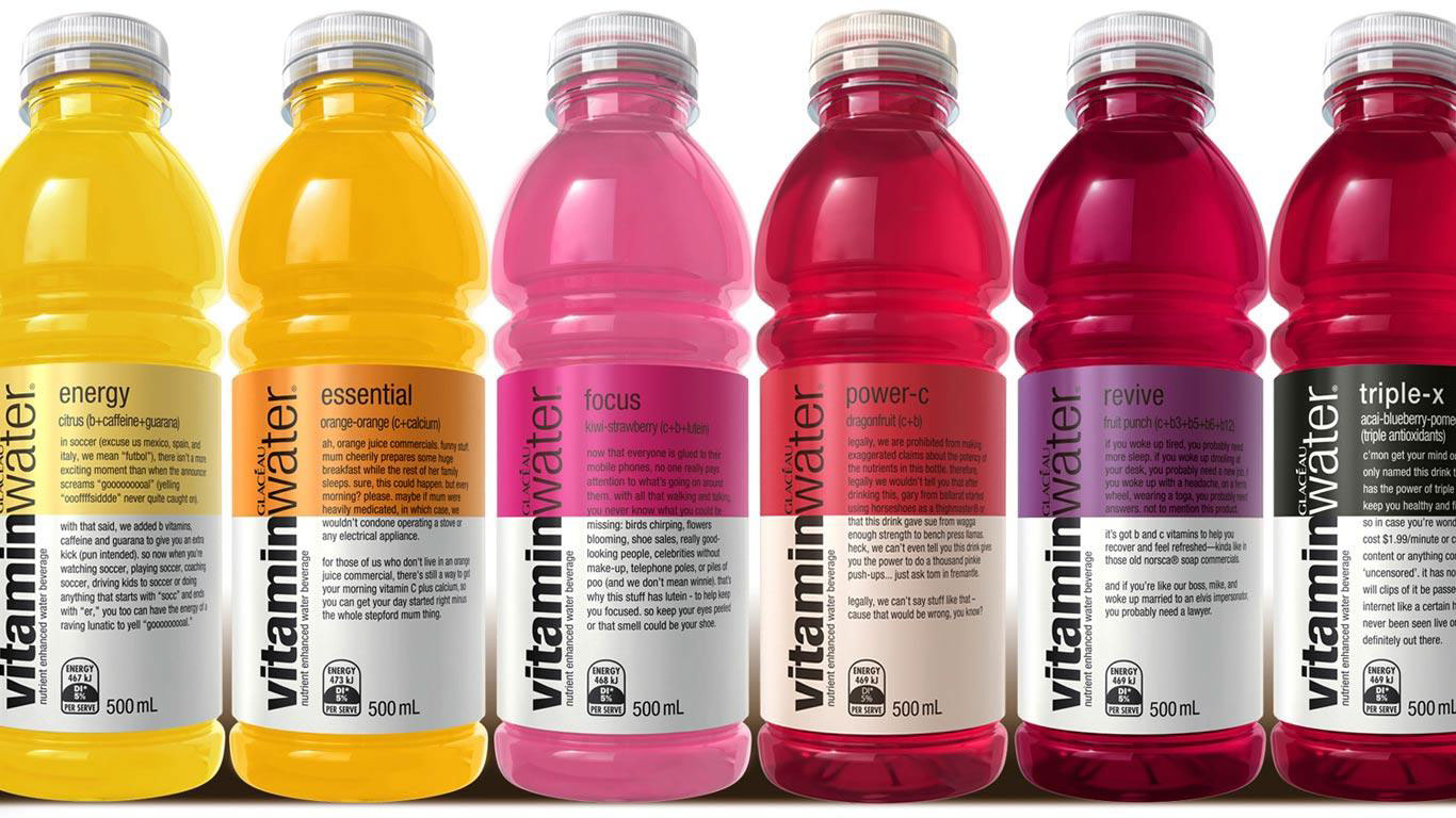 cgi-illustration-Still Life_Vitamin water bottles