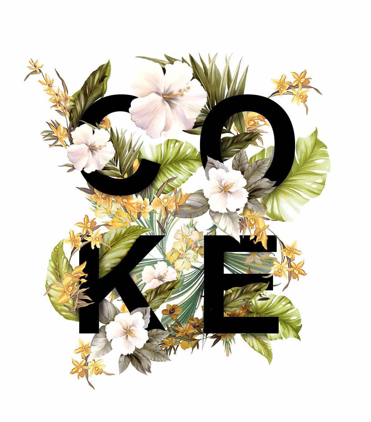 coke-with-flowers-lettering