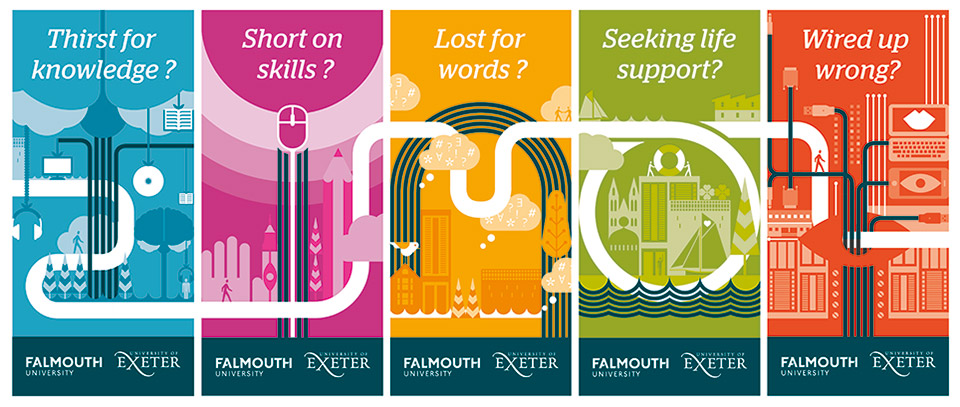 graphic map of city falmouth with building icons vector 