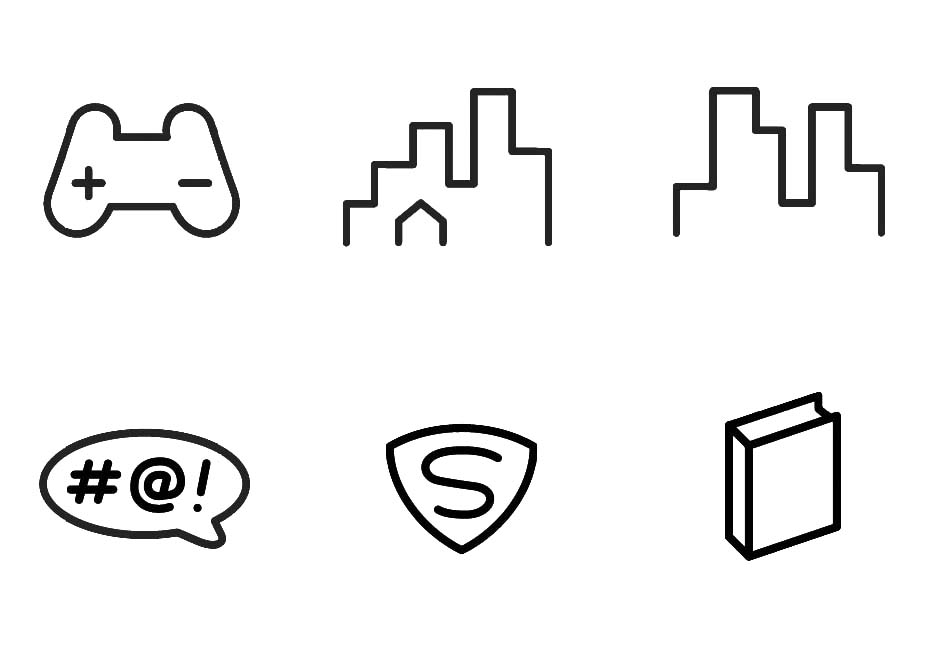 graphic vector line icons_controller-building-#@-superman