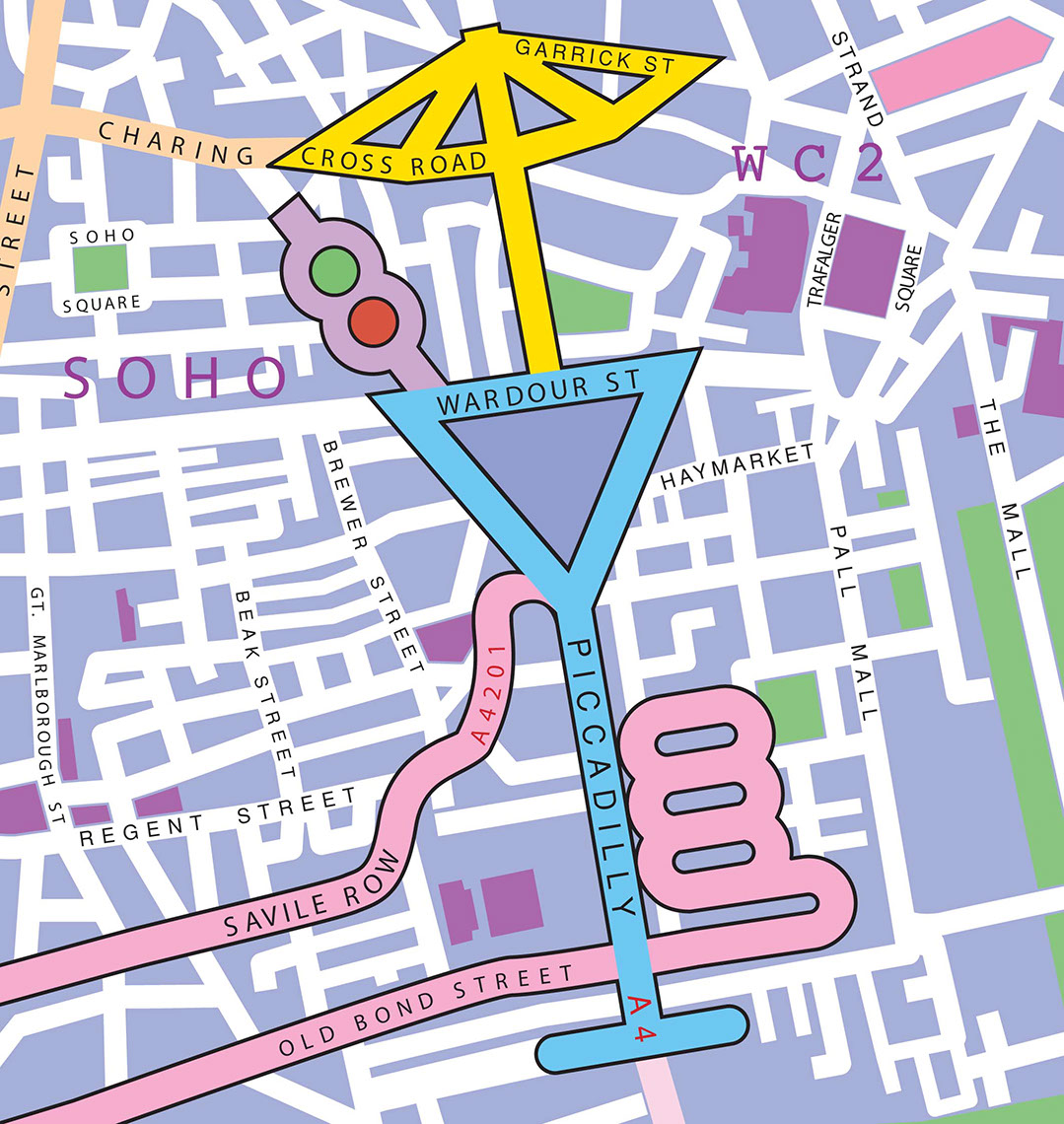 illustration-Architecture_Drink map of SoHO-Jon Rogers