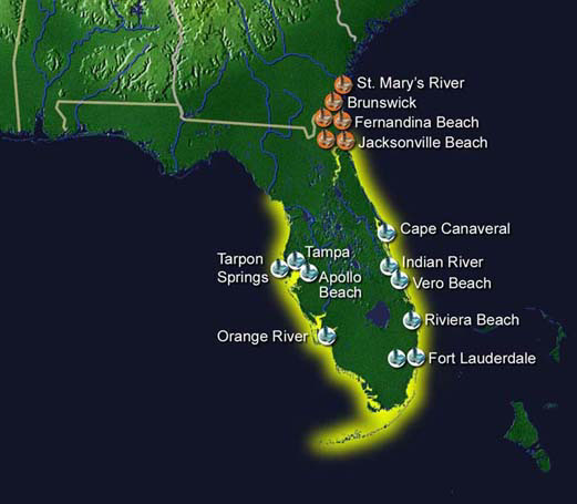 illustration-Architecture Maps water in florida