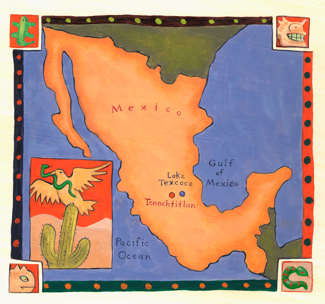 illustration-Architecture and Maps_Mexico-Mike Jaroszko