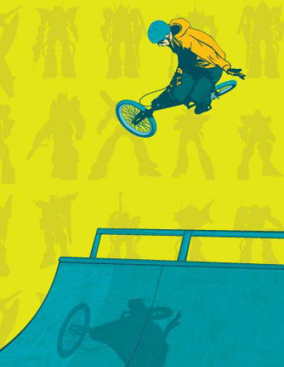 illustration-Cartoons_BMX Air-Jib Hunt