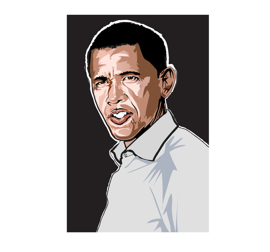 illustration-Cartoons_Barack Obama-Jon Rogers