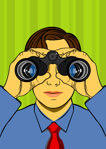 illustration-Cartoons_Binocular guy-Jib Hunt