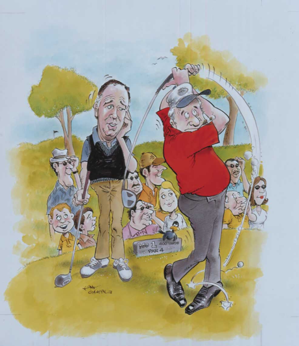 illustration-Cartoons_Golf-Player-Kent Gamble