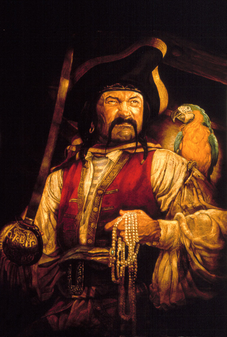illustration-Cartoons_Pirate and Parrot-Chris Hopkins