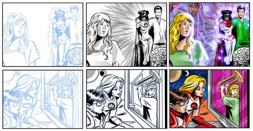 illustration-Comics_Color frames of different people-Newtasty