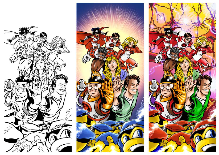 illustration-Comics_Kids as superheroes-Newtasty