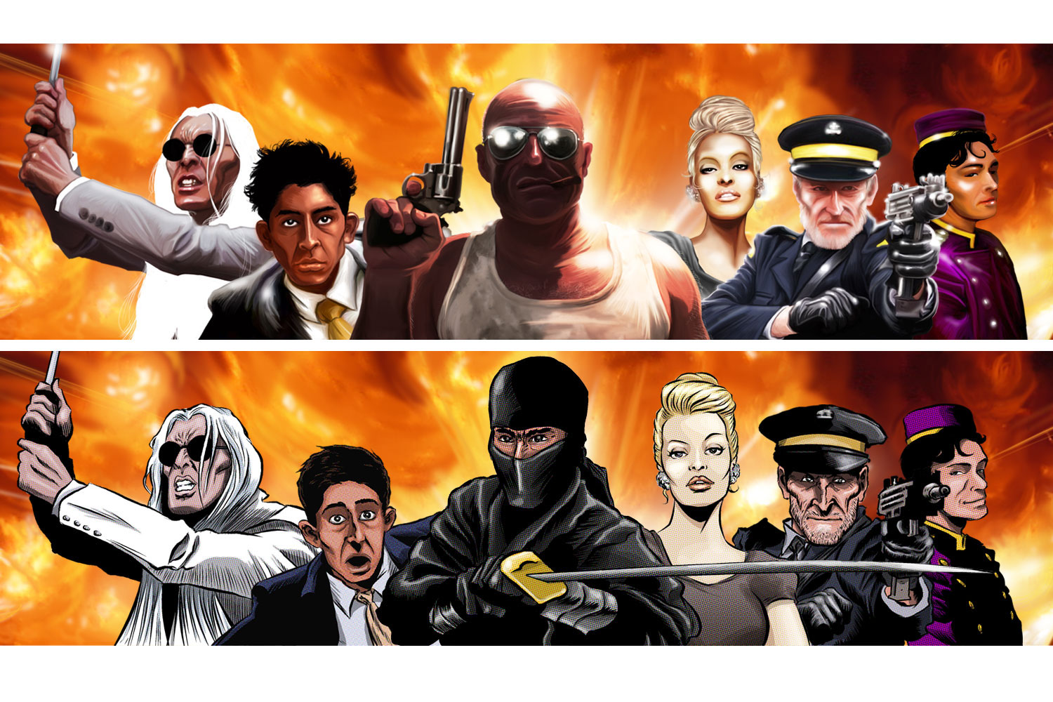 illustration-Comics_Realistic and unrealistic ninja assassins-Newtasty