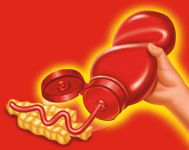 illustration-Food_Ketchup and fries-Keith Batcheller