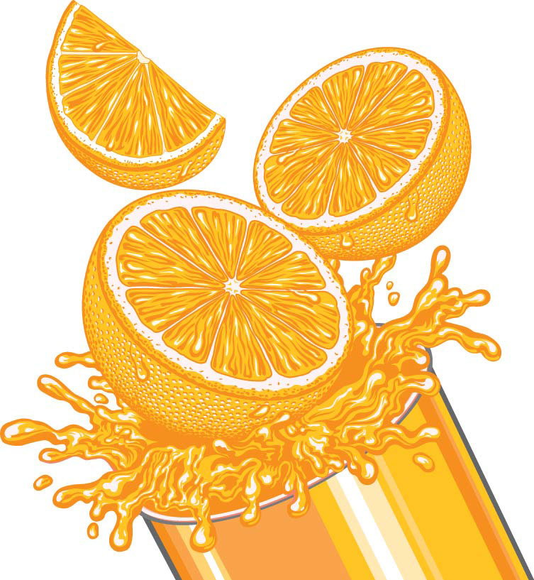 illustration-Food_Orange Juice-Garth Glazier