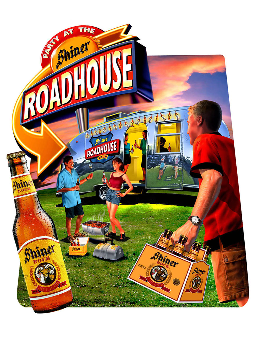 illustration-Food and Packaging_Shiner beer roadhouse-Impressa