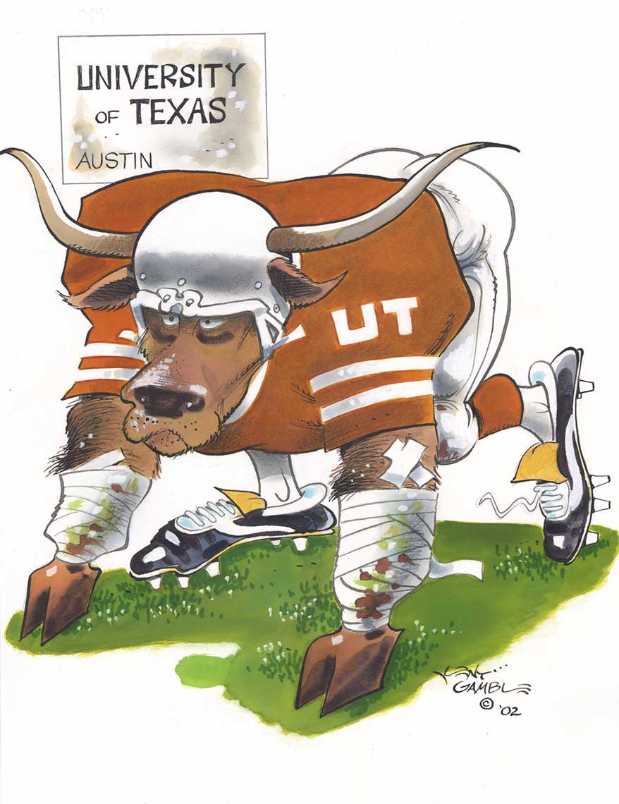 illustration-Icons_University-of-Texas-Austin-football-Kent Gamble