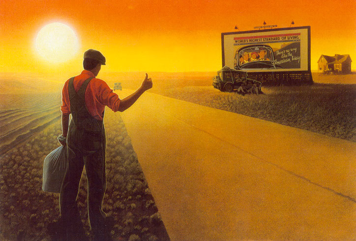 illustration-Landscapes_Hitchhiker-Keith Batcheller