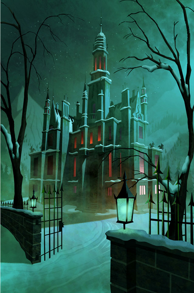 illustration-Landscapes_Spooky library-Shawn McKelvey