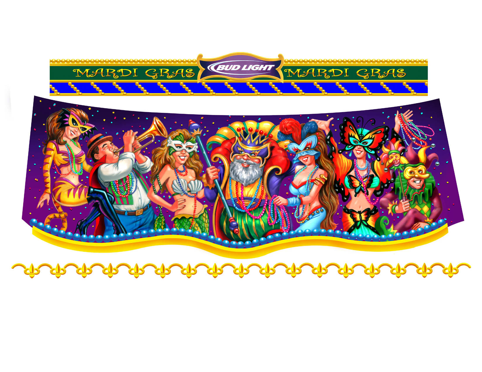 illustration-People_Mardi Gras celebration-Impressa