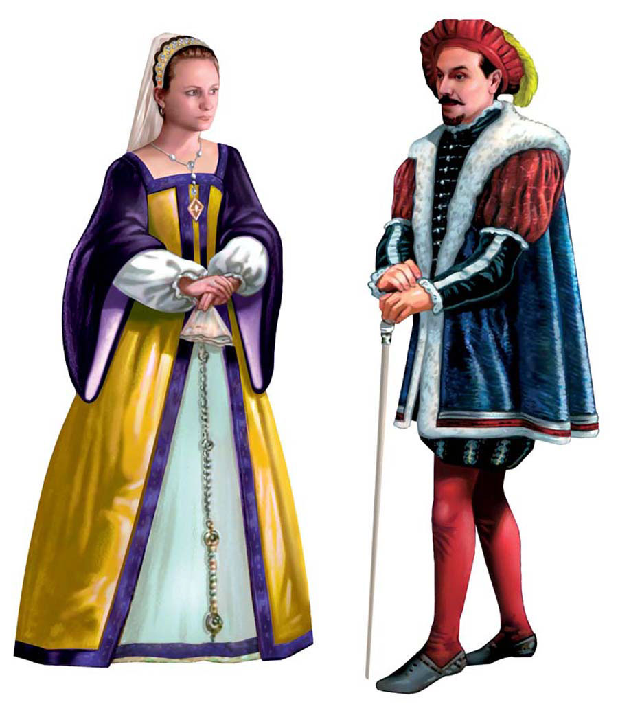illustration-People_Nobility man and woman-Impressa