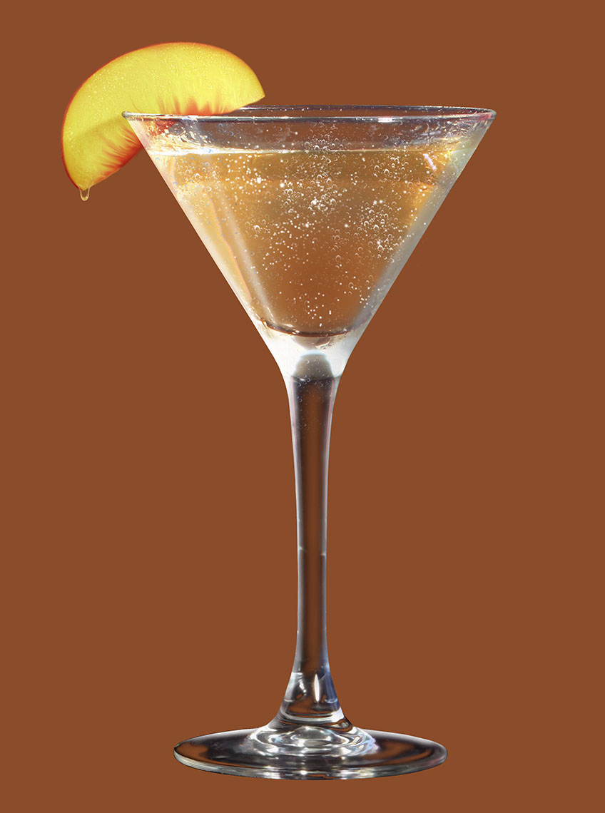 illustration-Photo-Imaging_Products and Still Life_Peach martini-Jerry LoFaro
