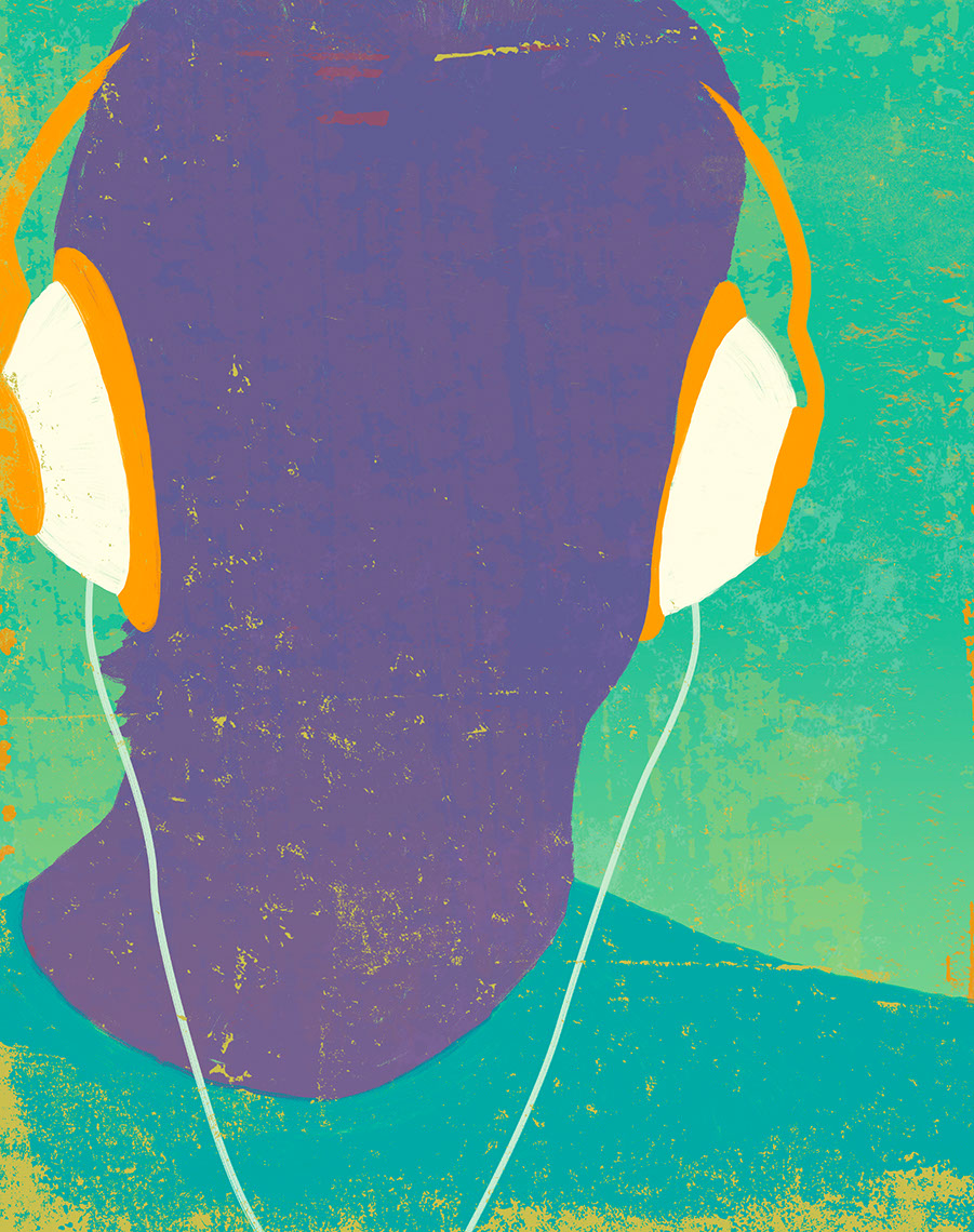 illustration-Portraits_Headphone-Don Bishop